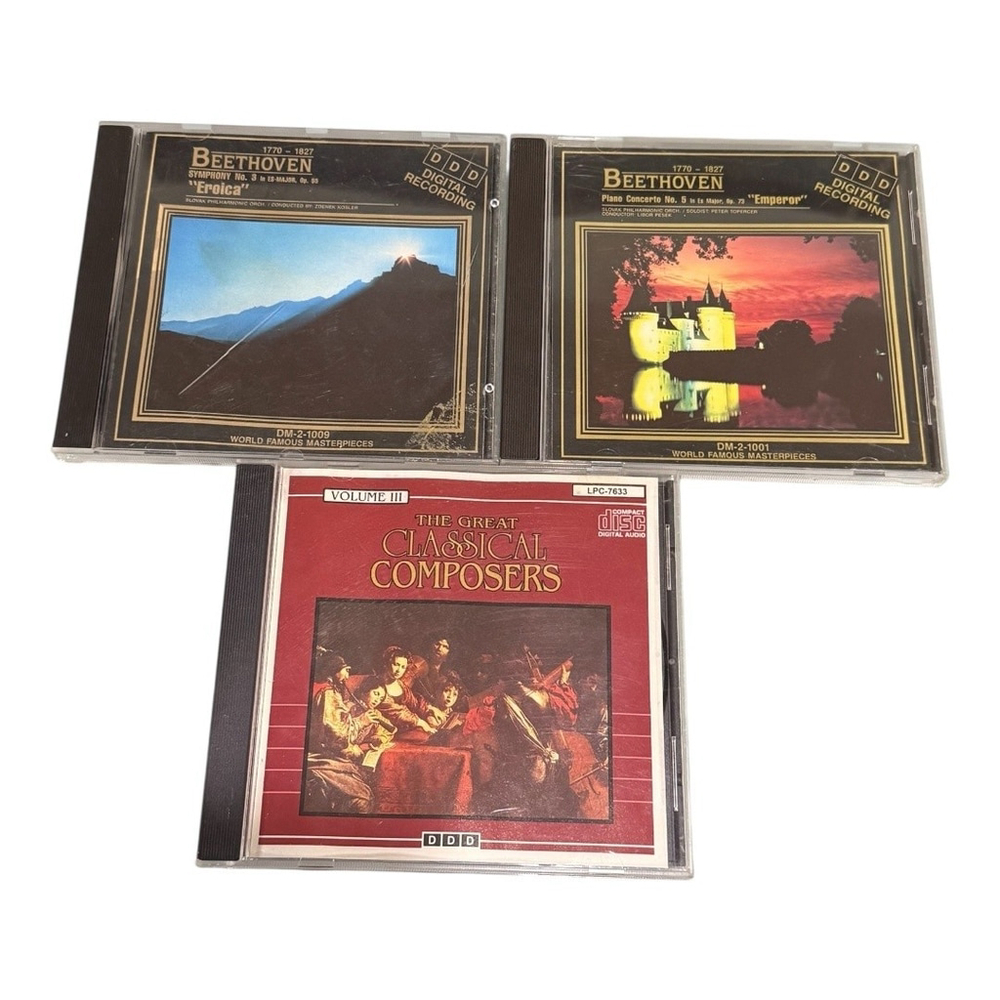 Beethoven CD Lot Trio Eroica Emperor Symphony No 9 Classical Music Great Compose